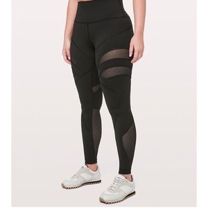 Lululemon Wunder Under HR Tight Mesh Leggings